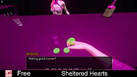 Sheltered hearts in this erotic 3d anime dating game hentai adventure