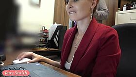 Jeny Smith Naked At New Job! Hidden Cam Fun!