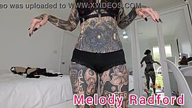 black and red lingerie try on haul closeup