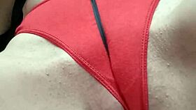 I Was Playing with a Ribbon and Oops, My Panties Slipped Off for Pussy Fun