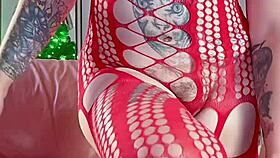 anal play with big black dildo in doggystyle bent over hairy beaver