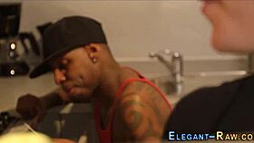 The classy British woman receives a facial after intense anal action