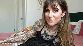 my girlfriend's hot tatted sister awlivv begs for a rough creampie from monster cock.