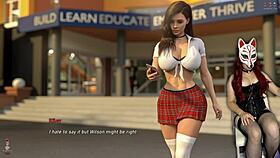 Hot College Student Strips Naked on Steps of Debauchery 38!