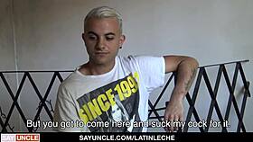 Latinleche - Horny Latino Boy Sucks Big Dick