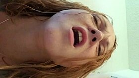 wife enjoys bathroom quickie