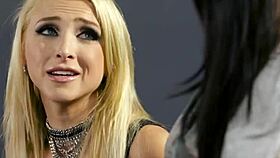 Watch this horny teen 18+ scissor her gorgeous milf friend!