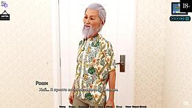 Asian redhead in hentai gameplay sex scene