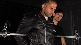 straight muscle stud dominated in gay bondage bdsm