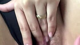 Prima Leaves Hand Soaked In Lubrication While Masturbating