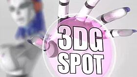 wild 3d animated fuck with big tits girl and huge cock