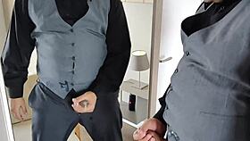 Yuri Gaúcho Shows Big Gay Dick In Mirror