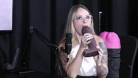Naty tries huge blowjob