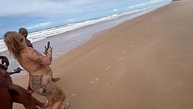 I threw an orgy at the nudist beach with my hot friends and filmed it all!