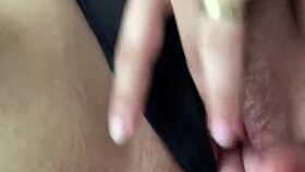 Prima Leaves Hand Soaked In Lubrication While Masturbating