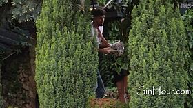 I crave anal in the garden with my horny babe