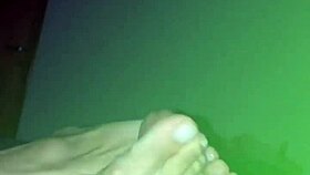 Beautiful Feet Wife Does Footjob