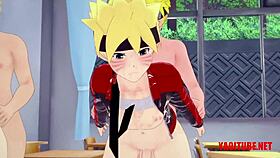 omg, yaoi mega orgy with naruto and deku fucking hard! 😍