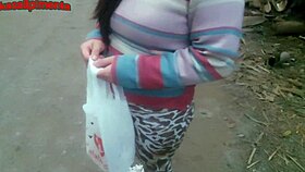 latina teen bent over for anal creampie