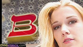 European babe with big tits gets drilled by bbc in foursome 😍