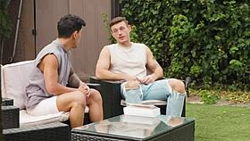 straight step bro learns hardcore gay sex in raw action!