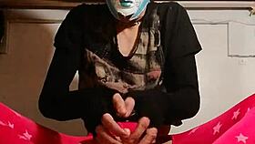 ladyboy rides dildo first time