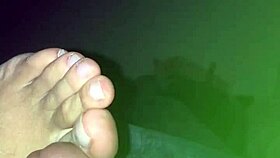 Beautiful Feet Wife Does Footjob