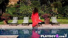 Beautiful Teen Megan Blake Poses Seductively In Hot Lingerie Showing Big Tits