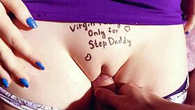 19yo step daughter gifts creampie to step daddy