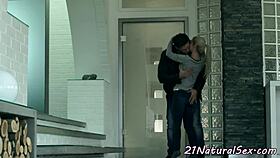 european girlfriend bounces on lovers cock in cowgirl ride