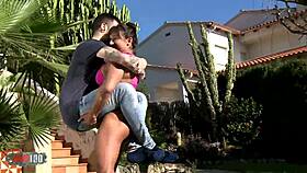 Watch Karyn the muscular milf demonstrate strength in an outdoor fitness session