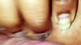 Amateur titfuck and cumshot interracial?