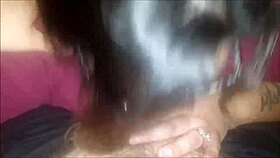 POV cocksucking from a cute BBW.