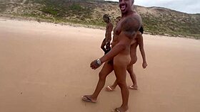 I threw an orgy at the nudist beach with my hot friends and filmed it all!