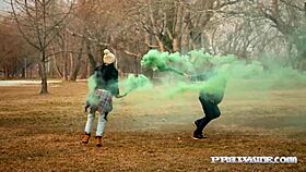 horny babe alissa bounty riding cock reverse cowgirl