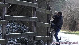 european girlfriend bounces on lovers cock in cowgirl ride