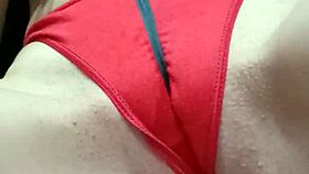 I Was Playing with a Ribbon and Oops, My Panties Slipped Off for Pussy Fun