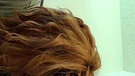 wife enjoys bathroom quickie