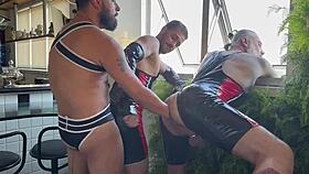Trio engages in fisting and more in gay video