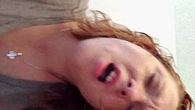 wife enjoys bathroom quickie