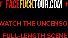 Face Fuck Tour: Hotel Maid Throat Dominated Rough by Big Dick Tourist