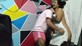 Pair Of Latinas Eating Pussies In Hotel