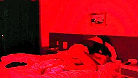 watching horror movie and giving blowjob to him!