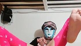 ladyboy rides dildo first time