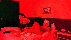 watching horror movie and giving blowjob to him!