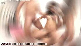 Alia Star experiences first double penetration and face fucking in hardcore 3on1