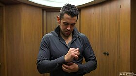 Handsome closeted doc's first gay experience with hunk escort