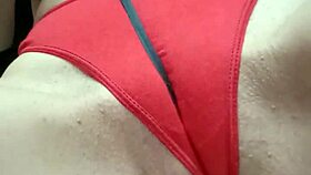 I Was Playing with a Ribbon and Oops, My Panties Slipped Off for Pussy Fun