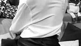 hot secretary waits for your blowjob instructions