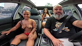 An�zinha do Mau Strips in Car, Teases on S�o Paulo Streets